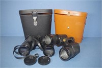 Two vintage binoculars