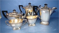 Five piece Hecworth silver plated tea & coffee set