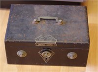 Vintage combination strong box