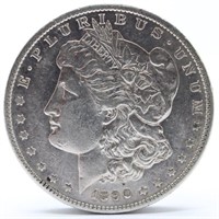 1890-S Morgan Silver Dollar - AU