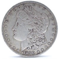 1890-P Morgan Silver Dollar - VG