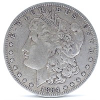 1884-O Morgan Silver Dollar - F