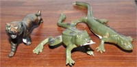 Two vintage Britains metal animal figurines