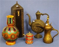 Two various Middle Eastern coffee pots