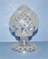 Vintage cut crystal bedside lamp