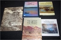 Four various volumes of art books