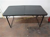 Folding Table Approx. 24" x 48", Folds Down to
