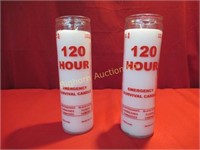 Emergency Survival Candles 120 Hour 2pc lot