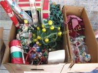 2 BOXES OF CHRISTMAS DECOR