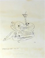 PAUL KLEE 'BLOWING OUT THE CANDLE' LITHOGRAPH