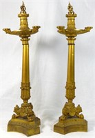 PR CLASSICAL STYLE BRONZE CANDELABRA