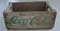 Vintage Wood Coca Cola Shipping Crate (Green)
