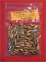 AP Bullets 5.7x28 SS190 FMJ AP, Rare Steel Tip
