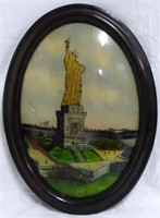 STATUE OF LIBERTY REVERSE GLASS PAINTING