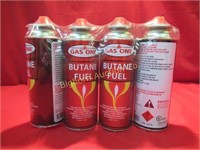Gas-One Butane Fuel 8 Ounces Per Can 4 Cans