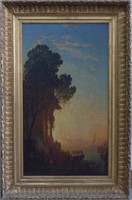 VENETIAN OIL PAINTING ON CANVAS SIGNED ZIEM