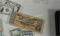 $1 & $10 Bills - Confederate States of America