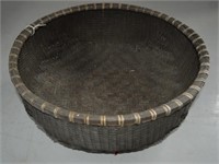 Large Hand Woven Basket 17" w