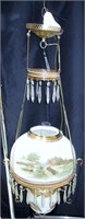 Victorian Hanging Parlour Lamp (Electrified)