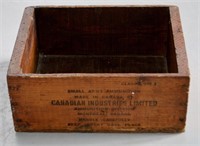 Antique Small Ammunitions Wood Box