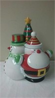 Christmas Ceramic Santa/Snowman/Tree Cookie Jar