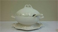 Roscher & Co Soup Tureen, Ladle & Plate