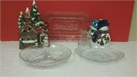 Christmas Tealight Holders & Various Platters