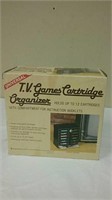 Vintage TV Game Cartridge Organizer In Original