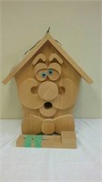 Silly Face Wooden Bird House