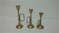 Brass Candle Holder Set