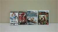 2 Wii Games & 2 Psp Games