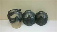 3 Paint Ball Face Masks