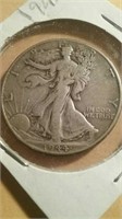 1944 US Half Dollar Coin 80% Silver