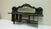 Beautiful Antique  Wall Shelf With Mirror 30" X