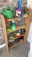 Small Shelf w/ Gardening Supplies