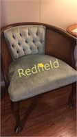 Vintage Half Moon Backed Chair