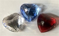 3 Crystal Hearts