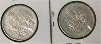 1959 & 1960 Canadian 50 Cent Silver Coins