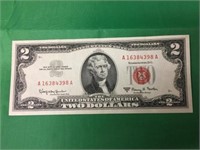 American Two Dollar Bill, Series 1963a No.a163843a