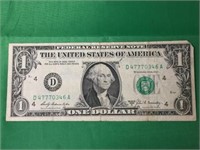American $1 Bill, Series 1969b No.d47770346a
