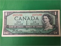 1954 Canadian One Dollar Bill No.5371299