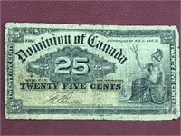 1900 25 Cent Shinplast Signed Boville