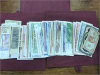 Over 60 Old World Bank Notes