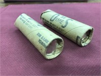 2 Original Bank Rolls Of Mint 1968 Silver Dimes