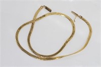 Yellow gold chain marked Italy 14kt