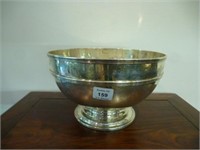 American silver center bowl, 565g