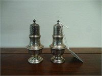 Pair of English silver casters, 93 g