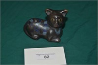 BLACK POTTERY CAT MEXICAN