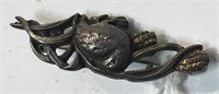 Oriental Sterling Silver Pin