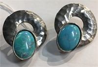 Pair Of Clip Earrings Signed Dauplaise